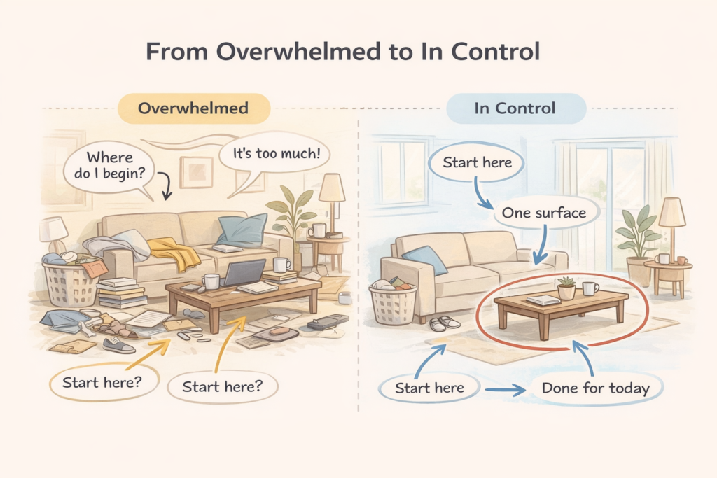 Declutter my house - from chaos to control